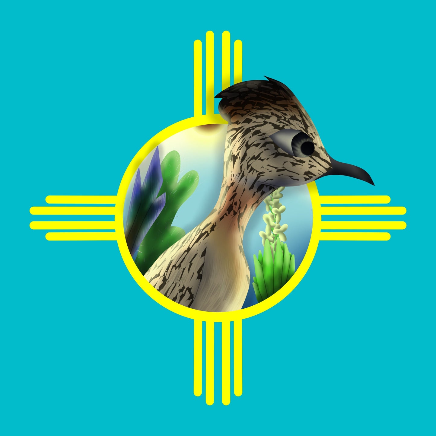 New Mexico Roadrunner Vinyl Stickers