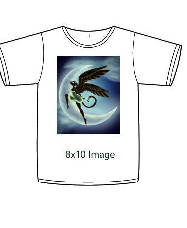 Lunar Kat White T-Shirt