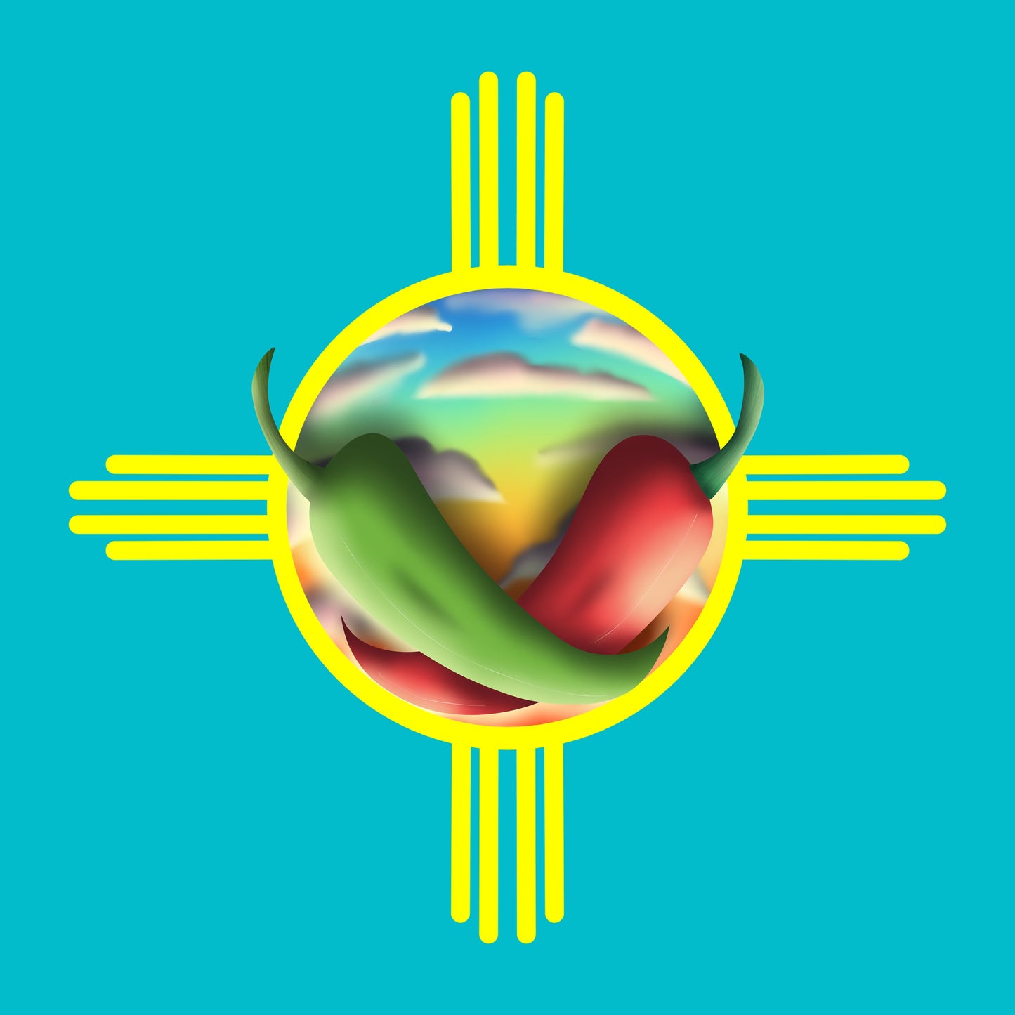 New Mexico Chile Black T-Shirt